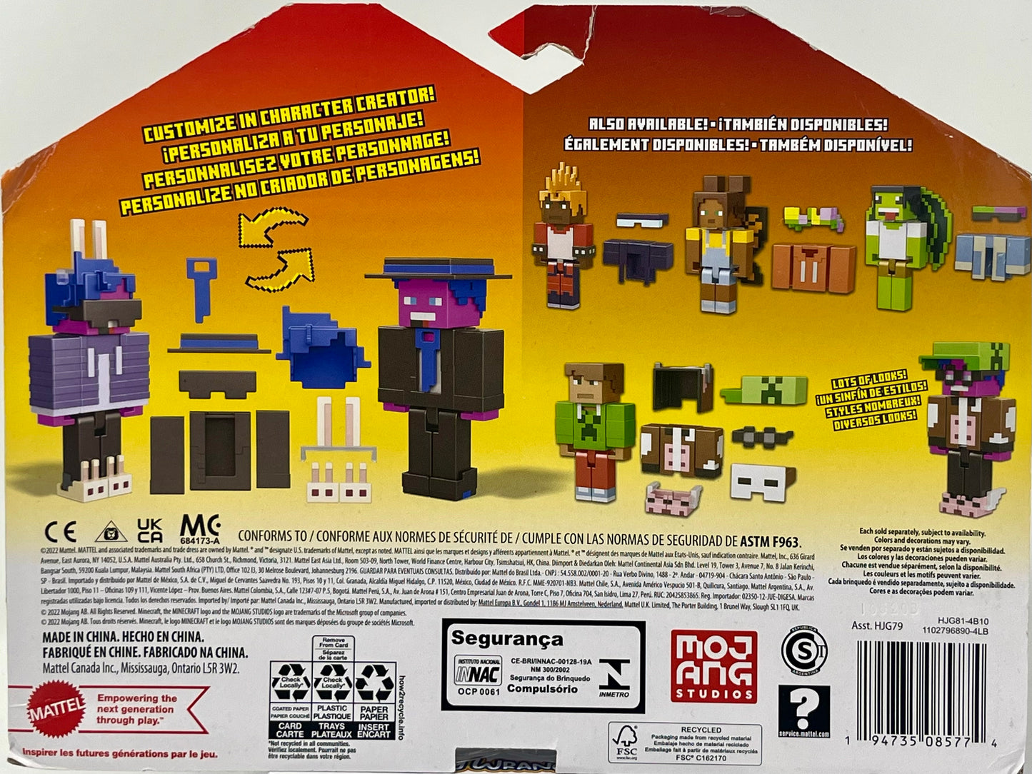 Mattel Minecraft Creator Series Expansion Pack Collectible Building Toy, 3.25-inch Figure with Accessories