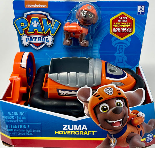 Paw Patrol, Zuma’s Hovercraft Vehicle with Collectible Figure, for Kids Aged 3 Years and Over