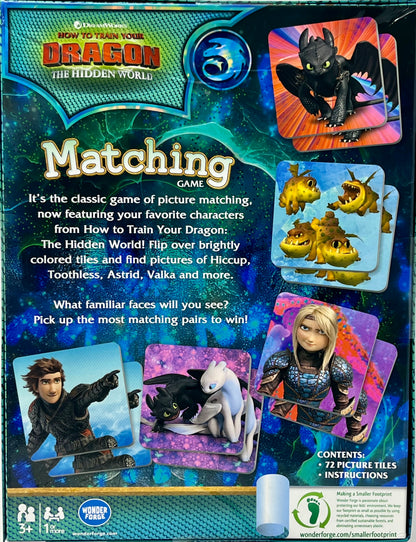 How To Train Your Dragon Matching Game The Hidden World by Wonder Forge