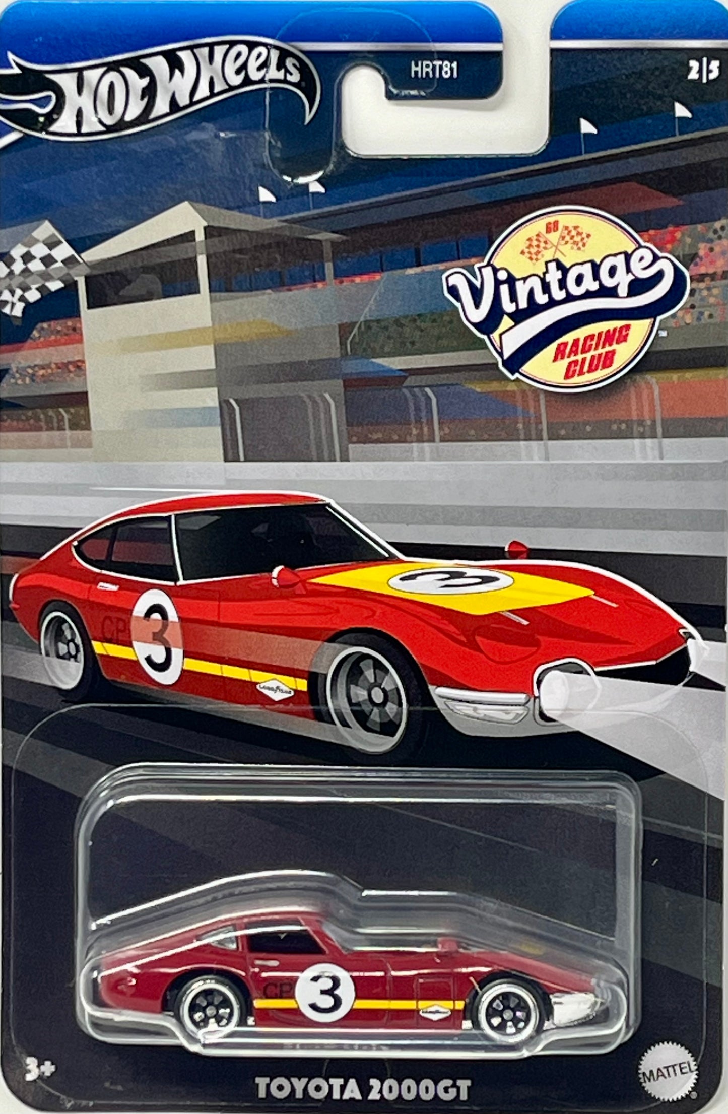 Hot Wheels Toyota 2000GT Vintage Racing Club 2/5 with Protector