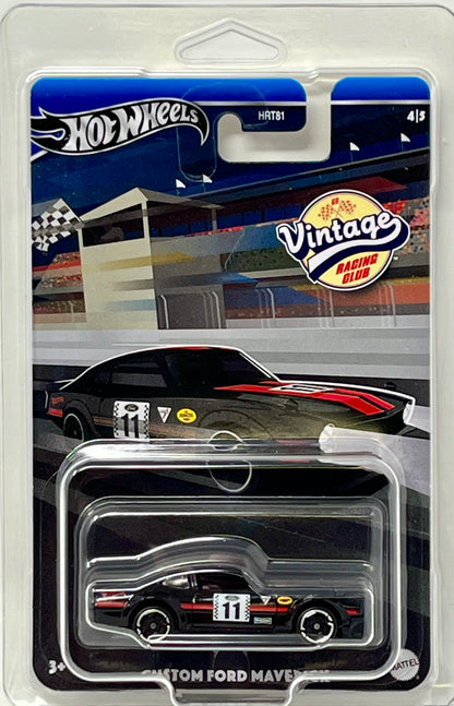 Hot Wheels Custom Ford Maverick Vintage Racing Club 4/5 with Protector