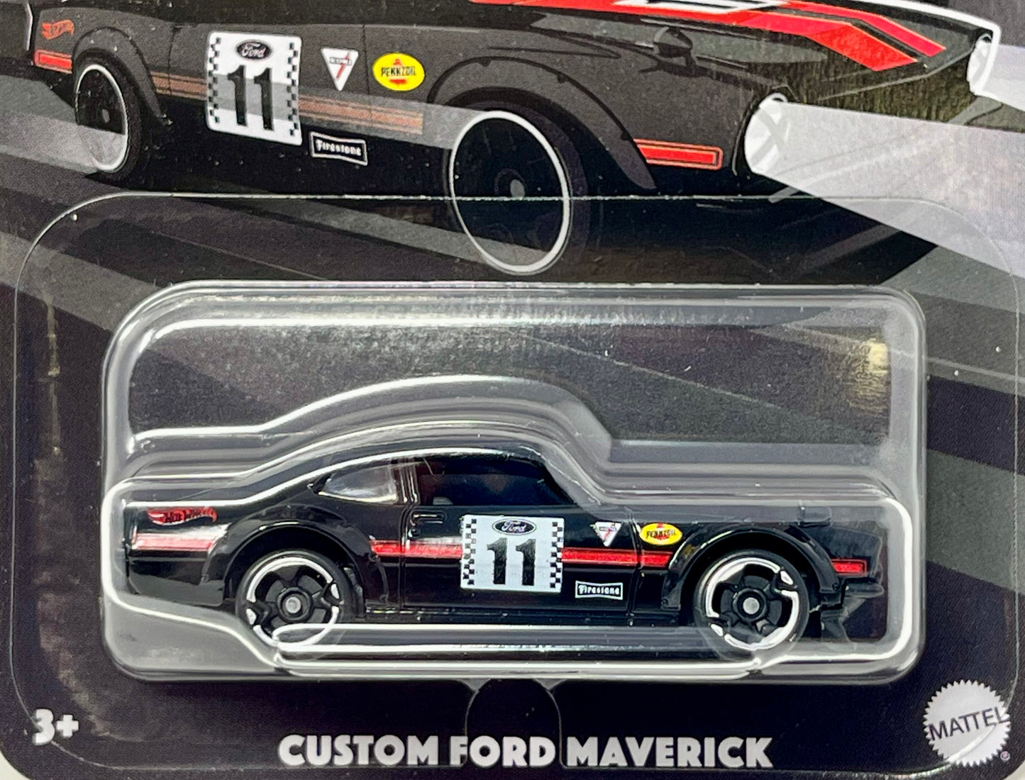 Hot Wheels Custom Ford Maverick Vintage Racing Club 4/5 with Protector