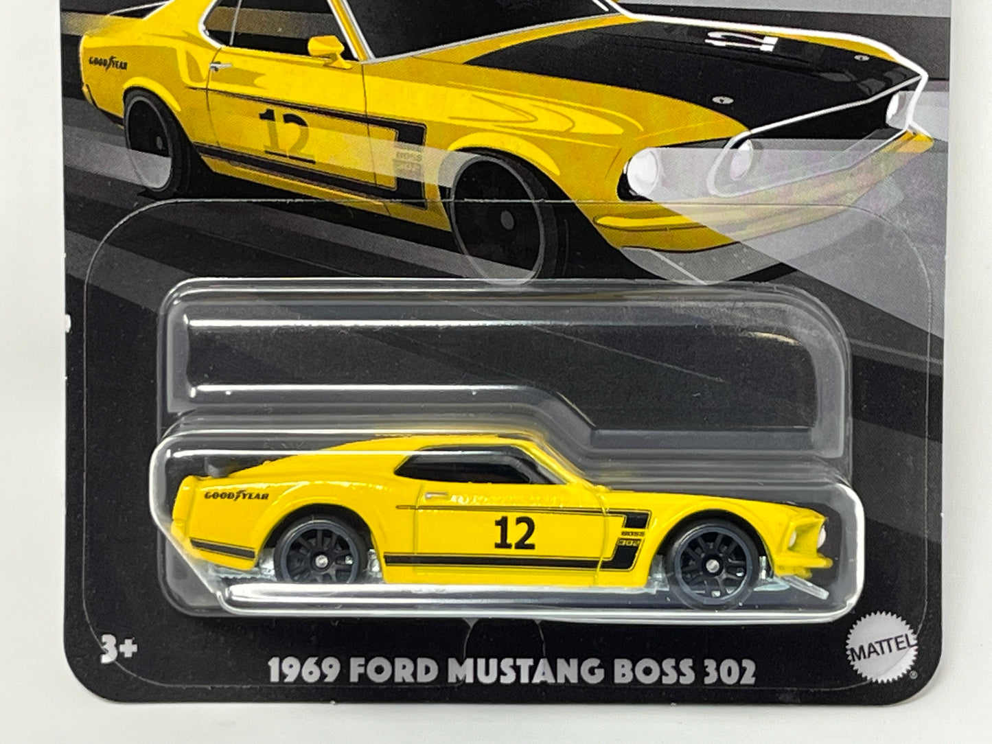 Hot Wheels 1969 Ford Mustang Boss 302 Vintage Racing Club 3/5 with Protector