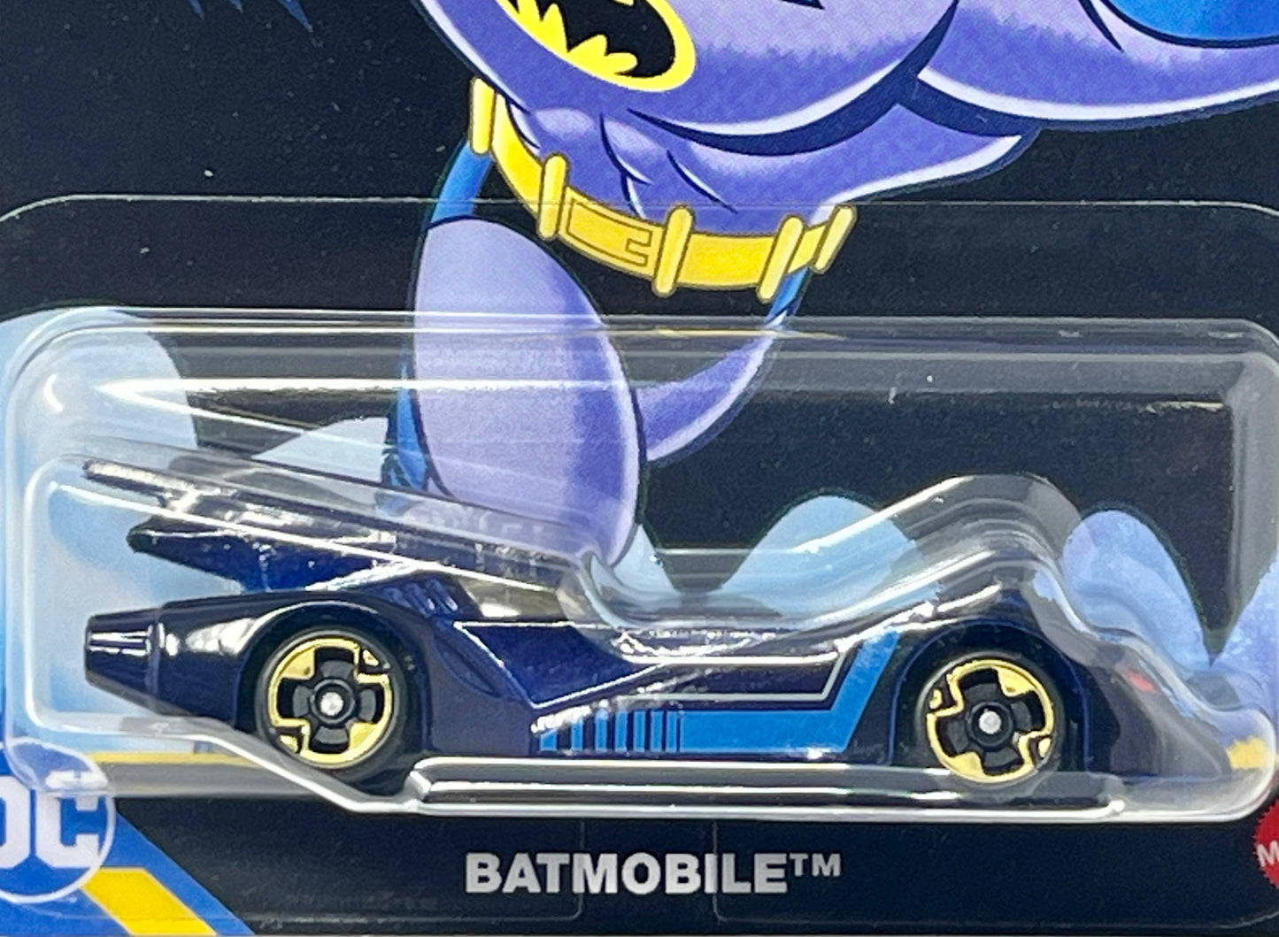 Hot Wheels Batman The Brave And The Bold Batmobile Blue 7/20  with Protector