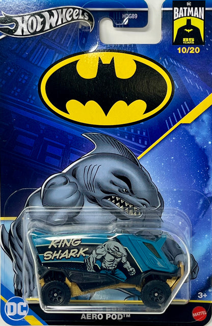 Hot Wheels DC Batman Series -KING SHARK - Aero Pod with Protector