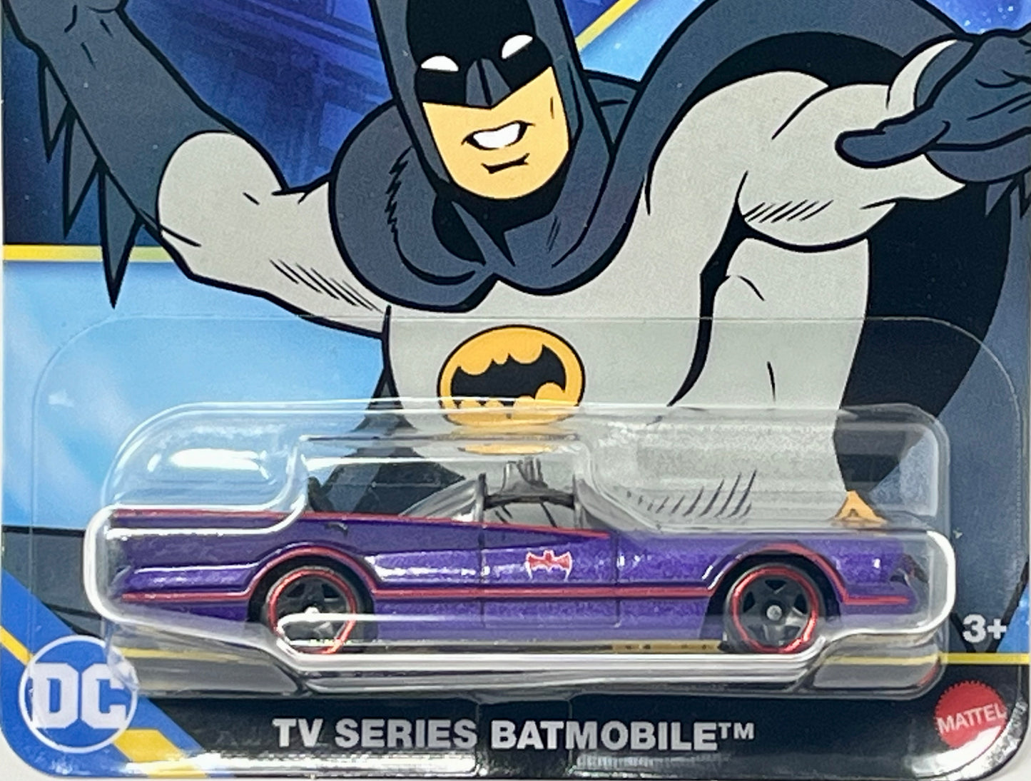 Hot Wheels Silver Label TV Series Batmobile Purple 6/20 with Protector