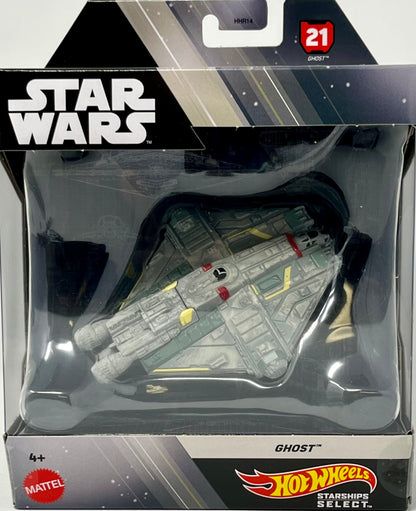 Hot Wheels Star Wars Starships Select Premium Die-Cast GHOST Vehicle #21