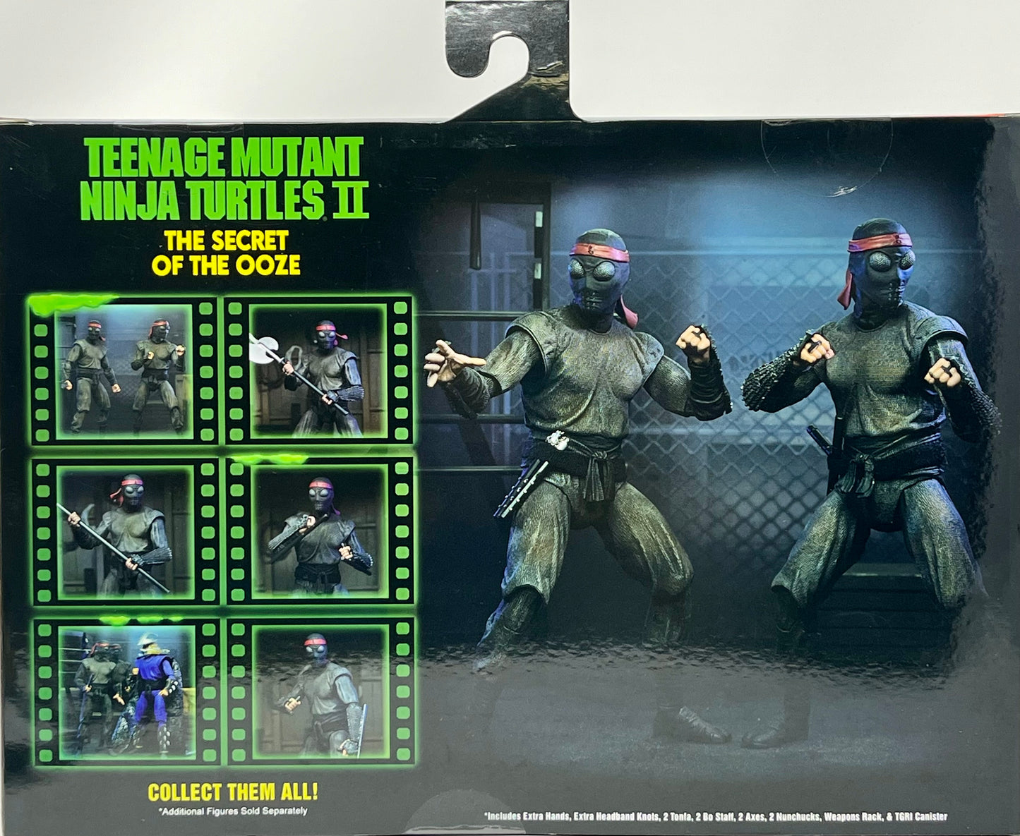 NECA Teenage Mutant Ninja Turtles II Foot Soldiers The Secret of the Ooze Action Figure Pack