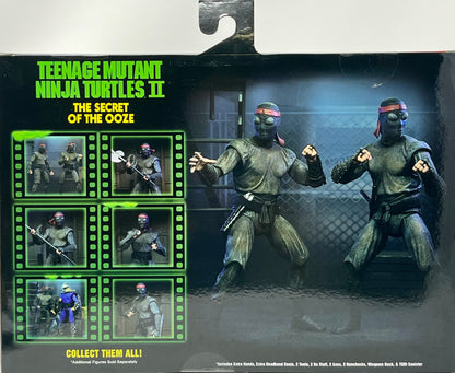 NECA Teenage Mutant Ninja Turtles II Foot Soldiers The Secret of the Ooze Action Figure Pack