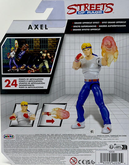 Jakks Pacific Sega Streets Of Rage Axel Action Figure Grand Uppercut Effect