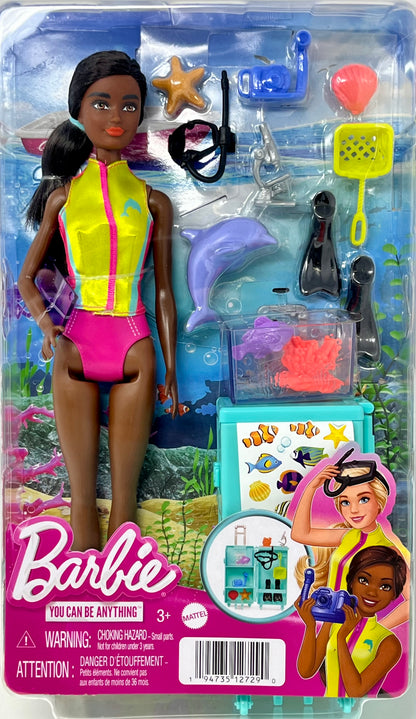 Barbie Marine Biologist Mobile Lab African American Doll & Accessories