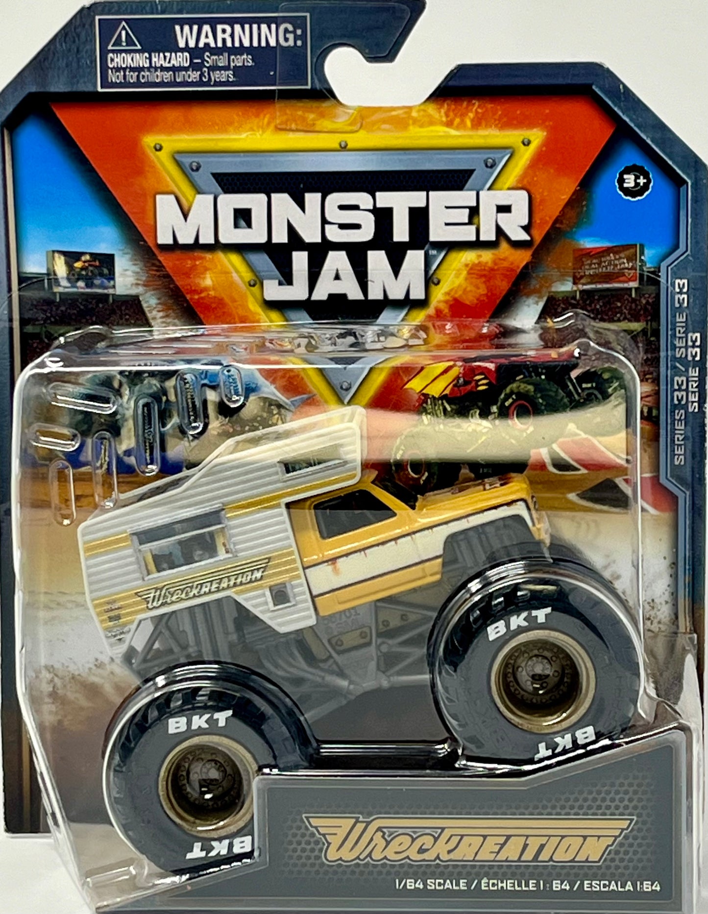 Monster Jam Series 33 Wreckreation 2023 Yellow and White