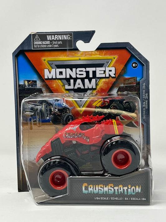 Monster Jam 2024 Official 1:64 Diecast Truck Series 34 Danger Divas Crushstation