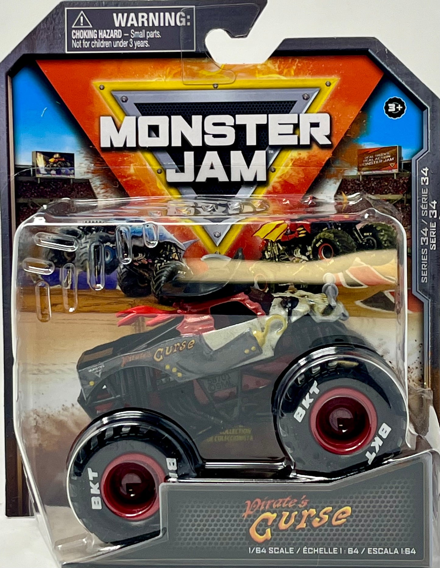 Monster Jam 2024 Official 1:64 Diecast Truck Series 34 Legacy Trucks Pirate's Curse