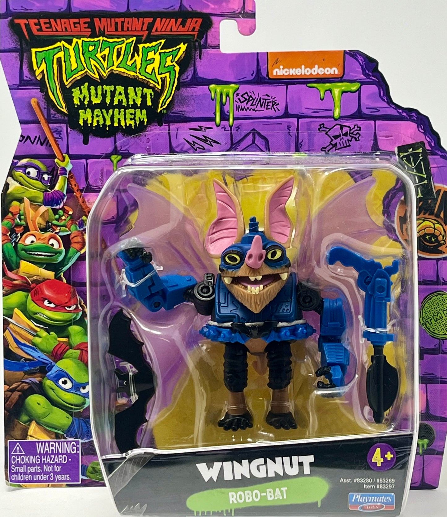 Teenage Mutant Ninja Turtles Mutant Mayhem Wingnut Robo-Bat Action Figure