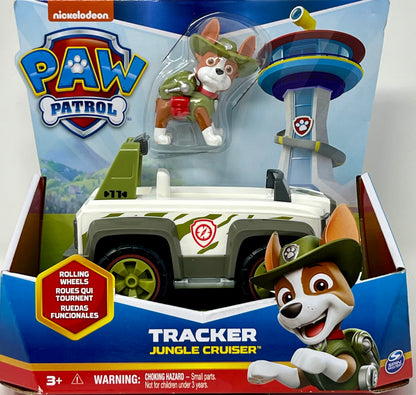 Paw Patrol Tracker Jungle Cruiser Vehicle And Figure Toy For Kids