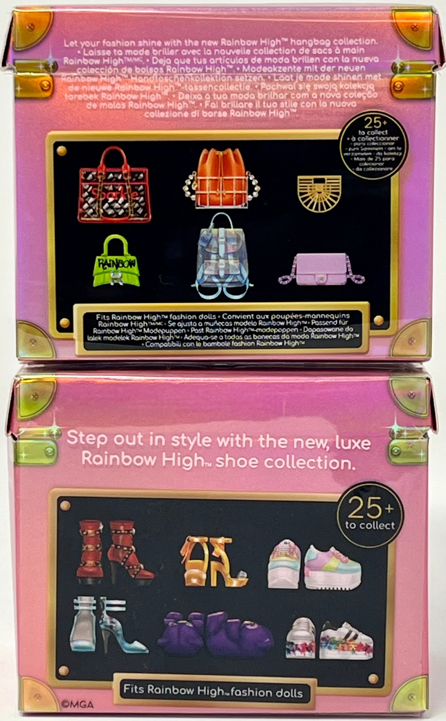 Set #2 Rainbow High Mini Accessories Studio Shoes & Handbag