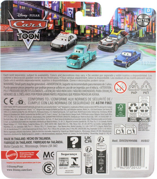 Disney Cars Toys 2024 Mattel 1:55 Scale Diecast Tokyo Mater Series Komodo