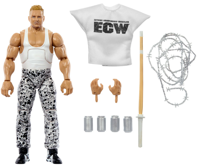 WWE Elite The Sandman Action Figure, 6-inch Collectible Superstar with Articulation & Accessories