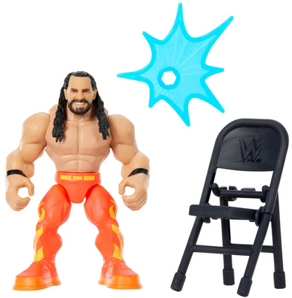 WWE Action Figure Knuckle Crunchers Seth Rollins with Battle Accessory