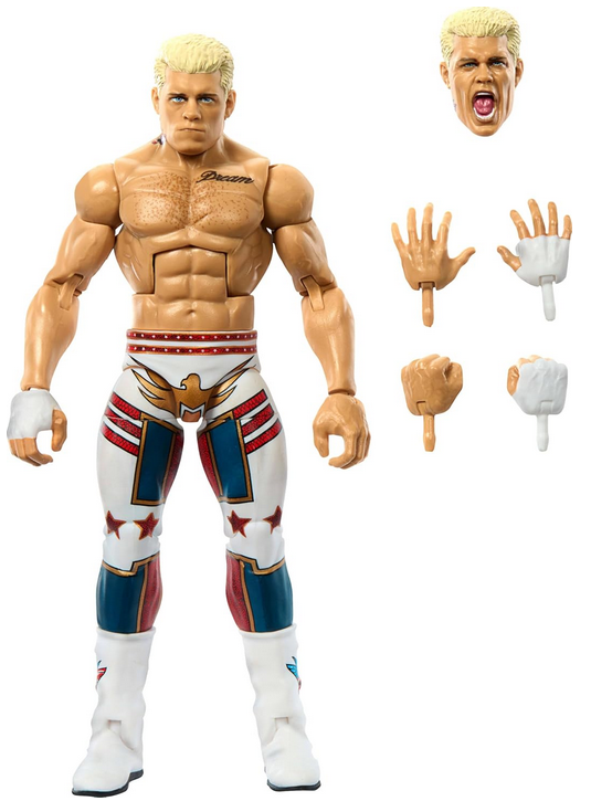 WWE Elite Cody Rhodes Action Figure, 6-inch Collectible Superstar with Articulation & Accessories