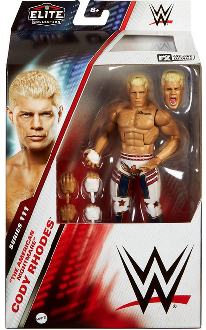 WWE Elite Cody Rhodes Action Figure, 6-inch Collectible Superstar with Articulation & Accessories