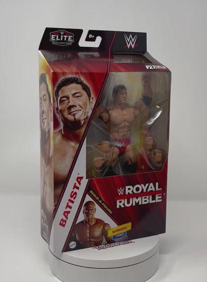 Mattel WWE Elite Collection Action Figure Royal Rumble Batista with Accessory and Virgil Build-A-Figure Parts