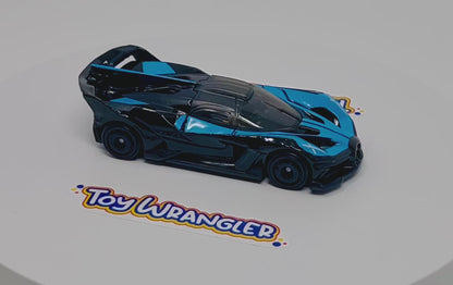 Hot Wheels Bugatti Bolide (Black/Blue) with Protector