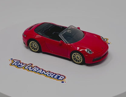 Matchbox Porsche 911 Carrera Cabriolet (Red) with Protector