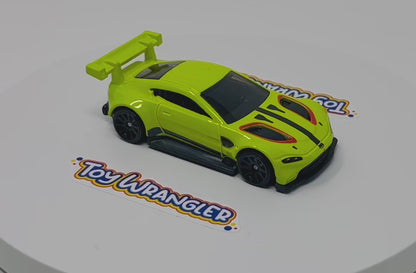 Hot Wheels Aston Martin Vantage GTE (Green) Exotics with Protector