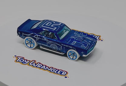 2 x 2024 Hot Wheels 1967 Camaro Blue HW Art Cars Mattel Toy Car Vehicle