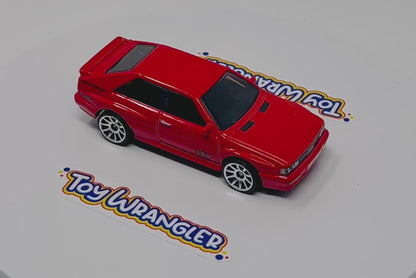 Two Hot Wheels HW Turbo 87 Audi Quattro Red